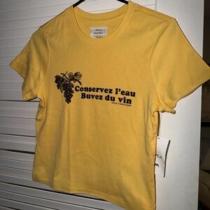 RVCA Yellow Graphic Tee